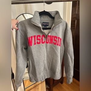 Jansport Wisconsin quarter zip sweatshirt